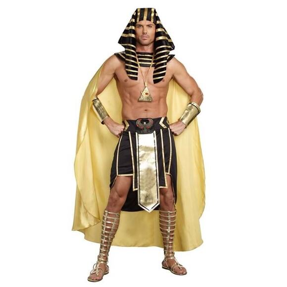 Spirit King of Egypt Pharaoh Halloween Costume Adult SZ Medium Cosplay - Picture 3 of 10